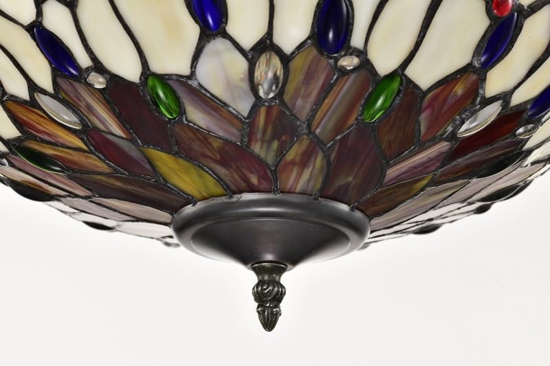 BELOFAY Premium Tiffany Ceiling Light - Dragonfly Style