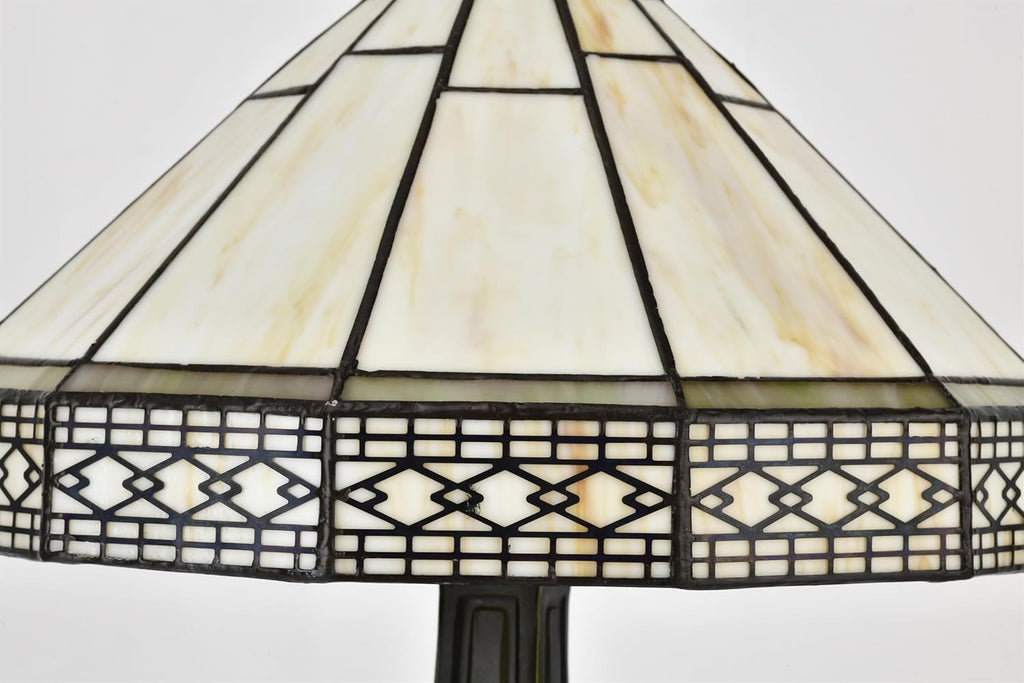BELOFAY Premium Tiffany Table Lamp - Mission Style