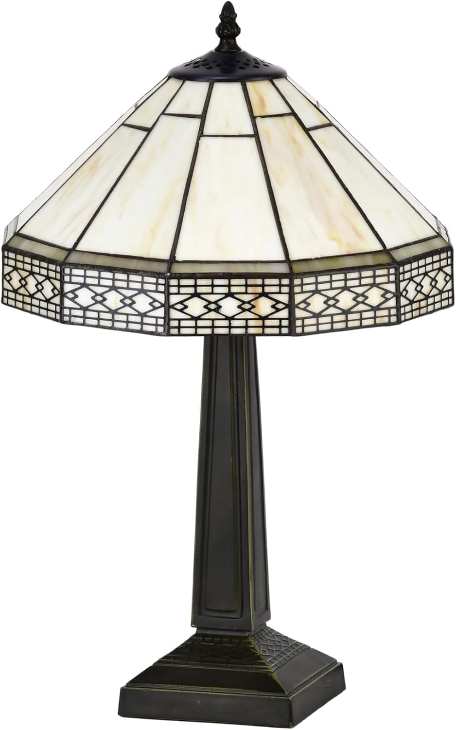 BELOFAY Premium Tiffany Table Lamp - Mission Style