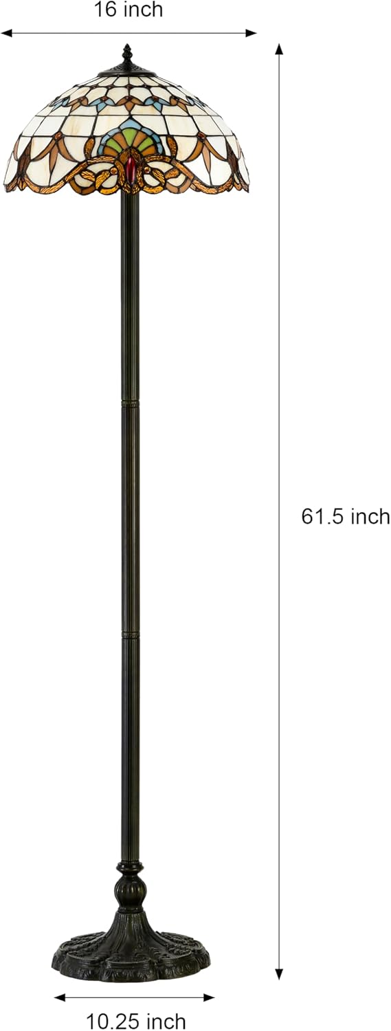 BELOFAY Premium Tiffany Floor Lamp  - Secret Gardens Style