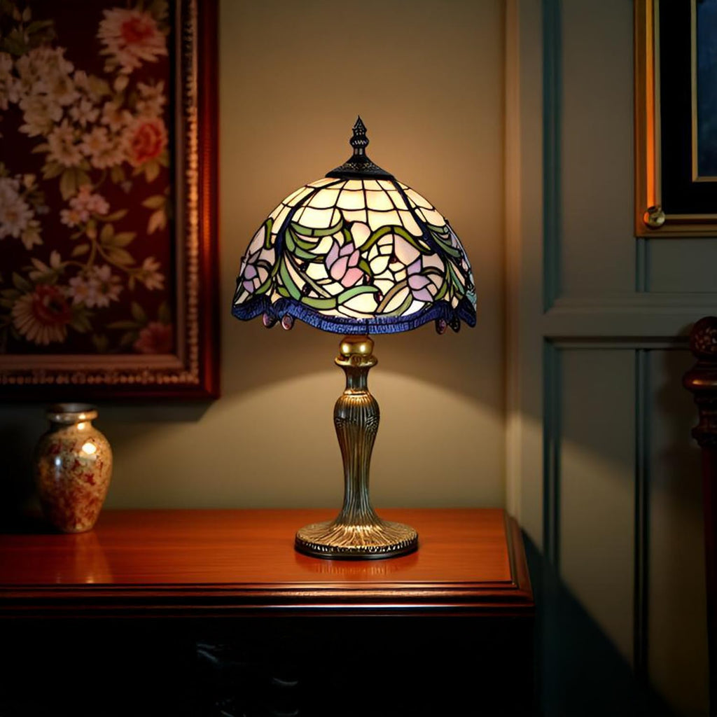BELOFAY Premium Tiffany Table Lamp - Floral Vintage Style