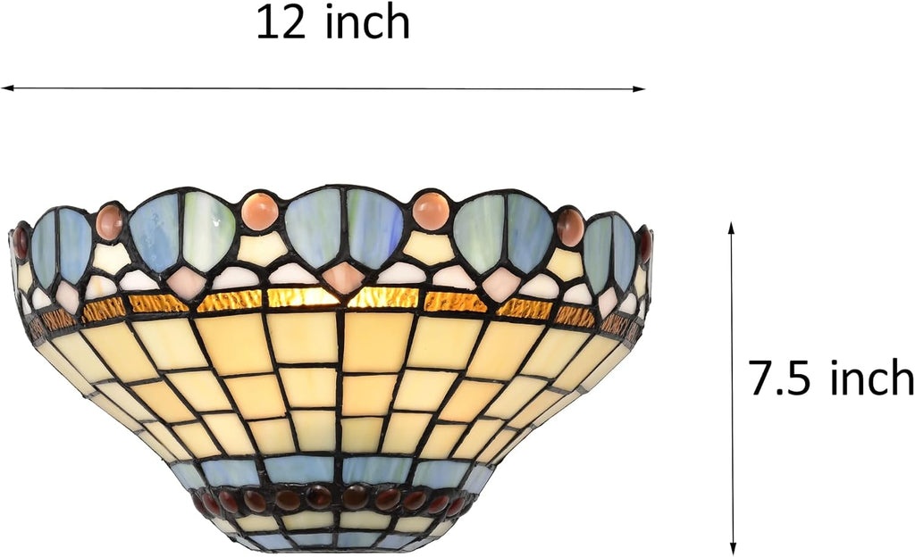 BELOFAY Premium Tiffany Wall Light  - Peacock Style