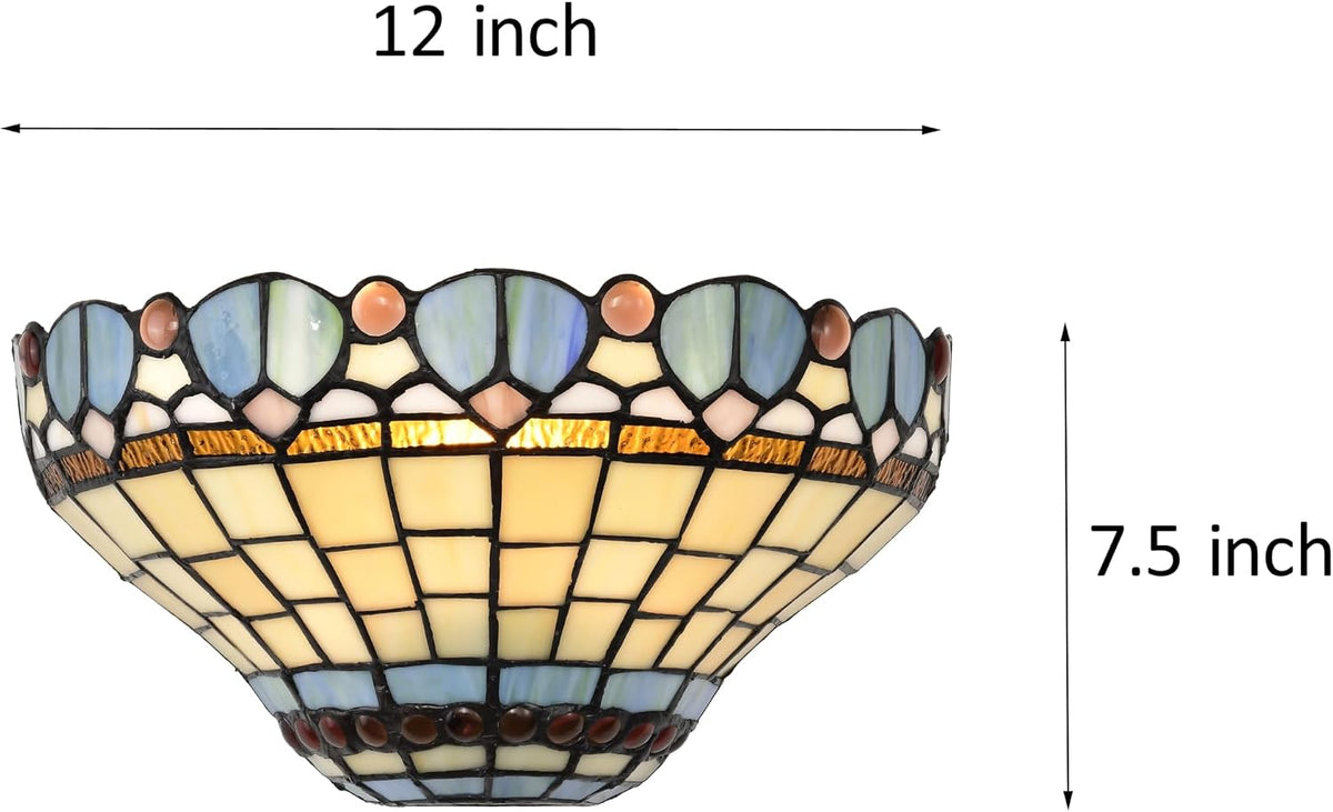 BELOFAY Premium Tiffany Wall Light  - Peacock Style