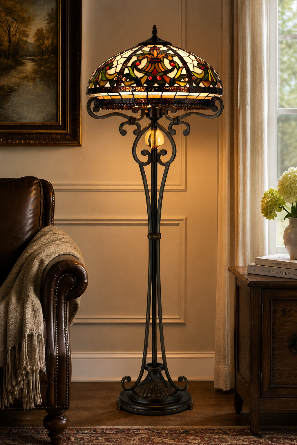 BELOFAY Premium Tiffany Floor Lamp  - Boheme Style