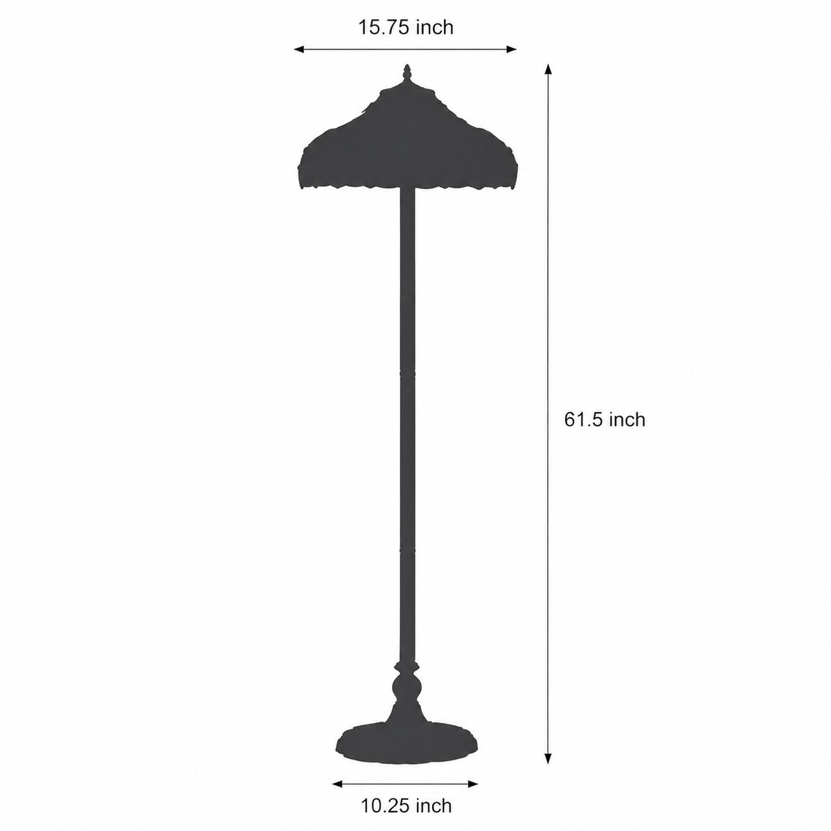 BELOFAY Premium Tiffany Floor Lamp  - Boheme Style
