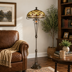 BELOFAY Premium Tiffany Floor Lamp  - Dragonfly Style