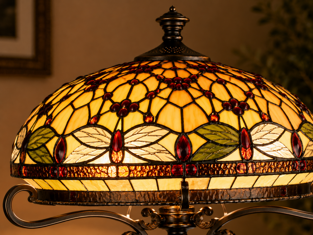 BELOFAY Premium Tiffany Floor Lamp  - Dragonfly Style