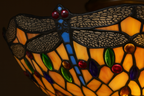 BELOFAY Premium Tiffany Ceiling Light - Blue Dragonfly Style