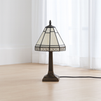 BELOFAY Premium Tiffany Table Lamp - Small Mission Style