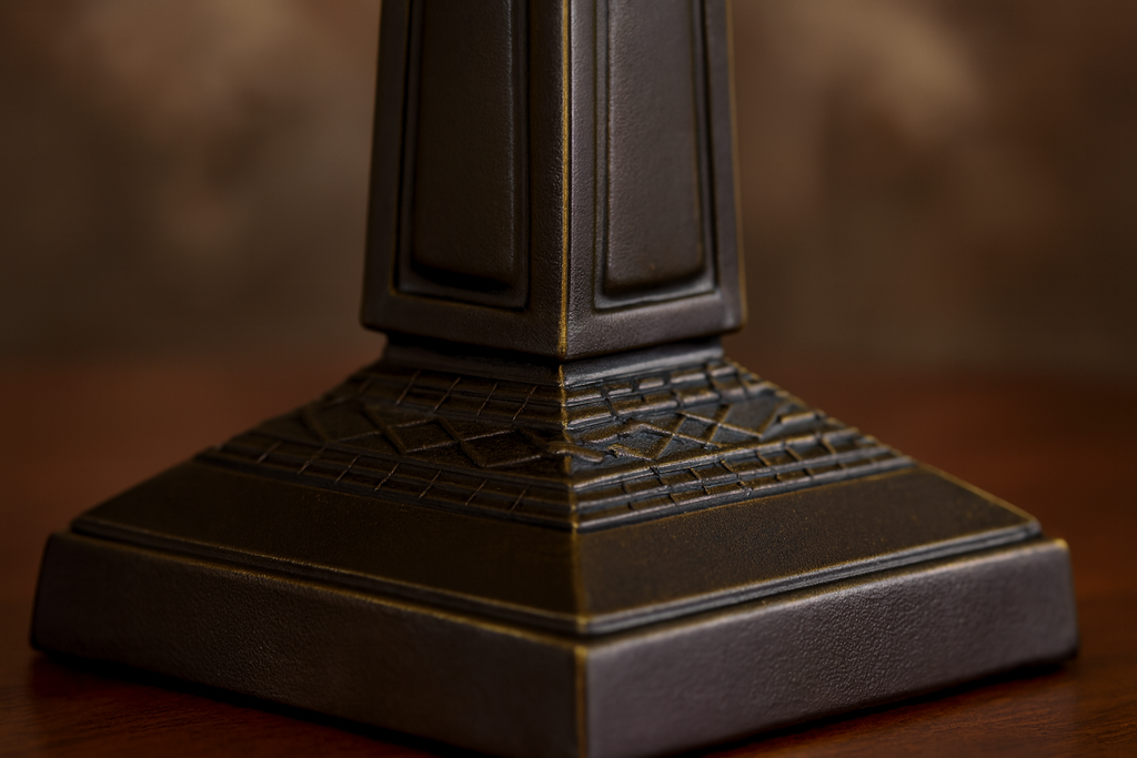 BELOFAY Premium Tiffany Table Lamp - Mission Style