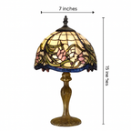 BELOFAY Premium Tiffany Table Lamp - Floral Vintage Style