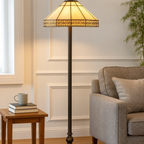 BELOFAY Premium Tiffany Floor Lamp  - Mission Style