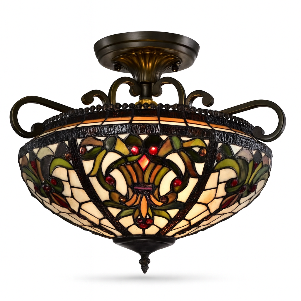 BELOFAY Premium Tiffany Ceiling Light - Art Deco Style