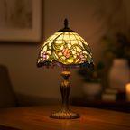 BELOFAY Premium Tiffany Table Lamp - Floral Vintage Style