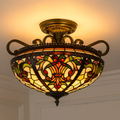 BELOFAY Premium Tiffany Ceiling Light - Art Deco Style
