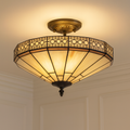 BELOFAY Premium Tiffany Ceiling Light - Mission Style