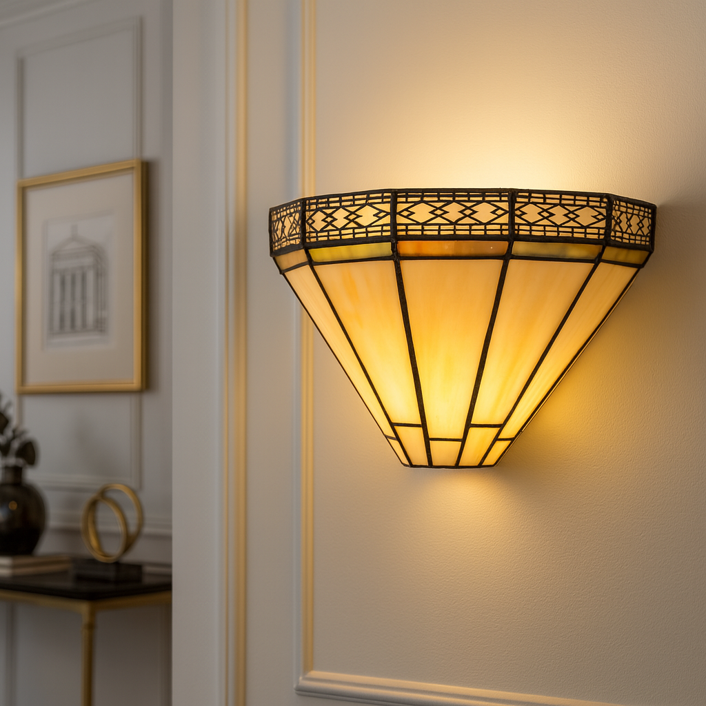 BELOFAY Premium Tiffany Wall Light  - Mission Style