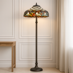 BELOFAY Premium Tiffany Floor Lamp  - Flowers and Herbs Style