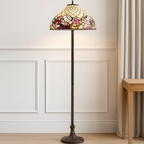 BELOFAY Premium Tiffany Floor Lamp  - Garden Bloom Style
