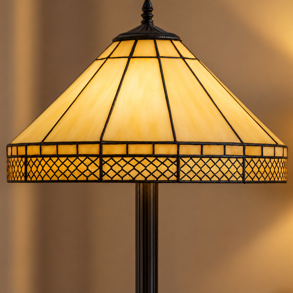 BELOFAY Premium Tiffany Floor Lamp  - Mission Style