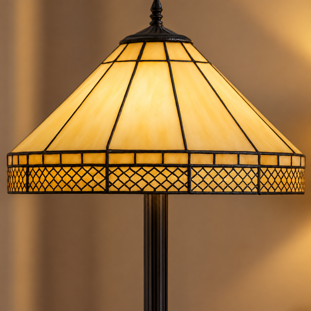 BELOFAY Premium Tiffany Floor Lamp  - Mission Style