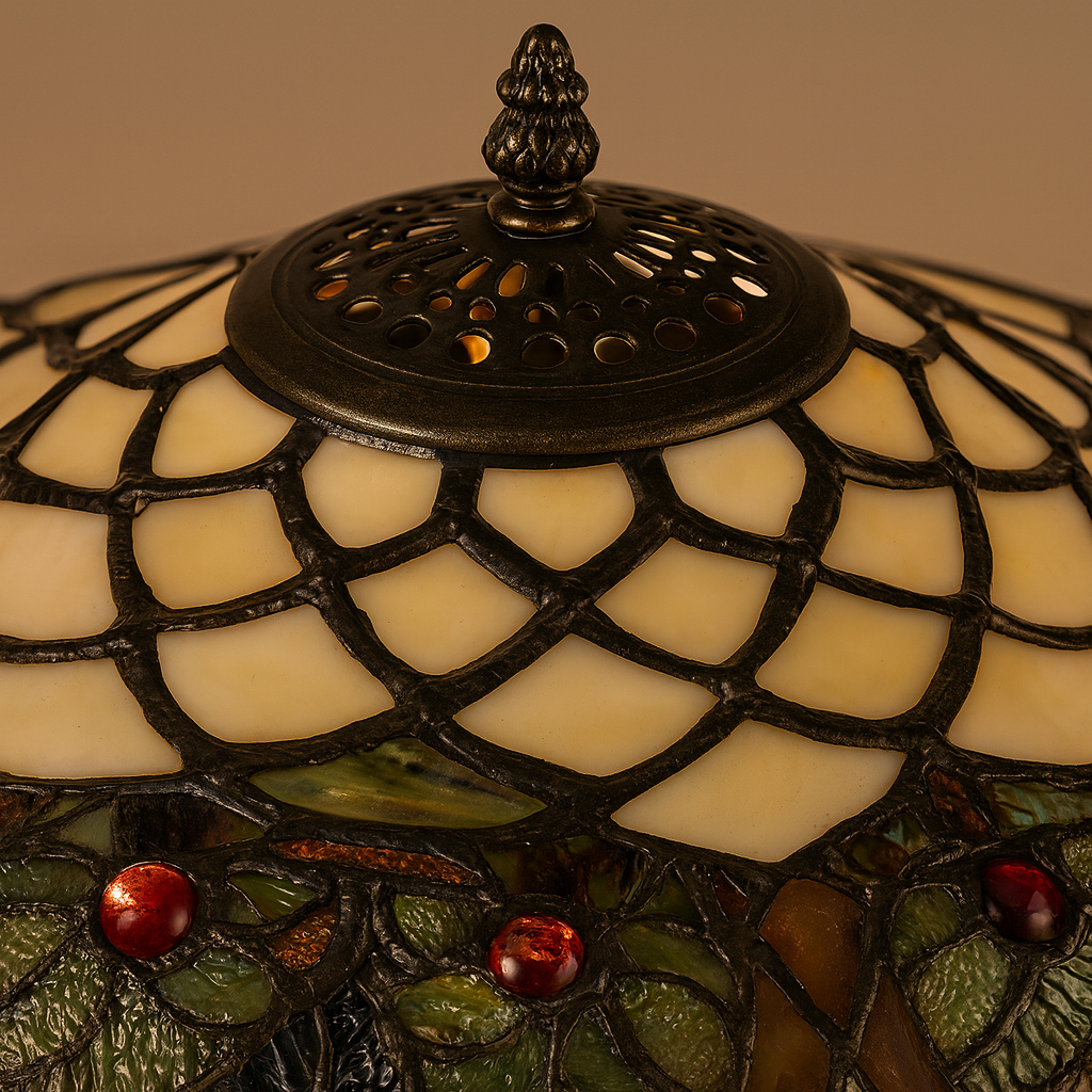 BELOFAY Premium Tiffany Floor Lamp  - Flowers and Herbs Style
